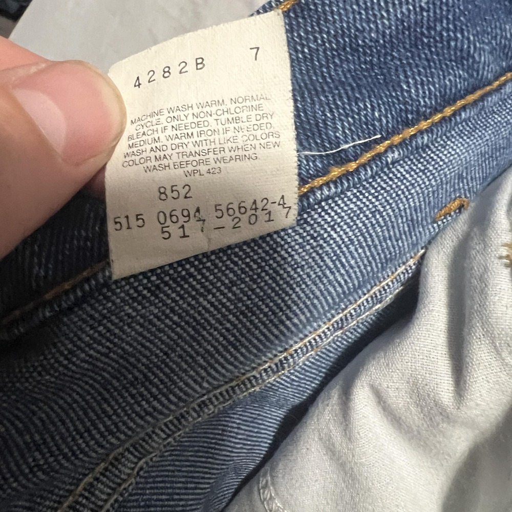 Vintage 517 Levis Jeans Mens 36x30 Blue Medium Wash Straight Leg Denim Made USA - Picture 7 of 7